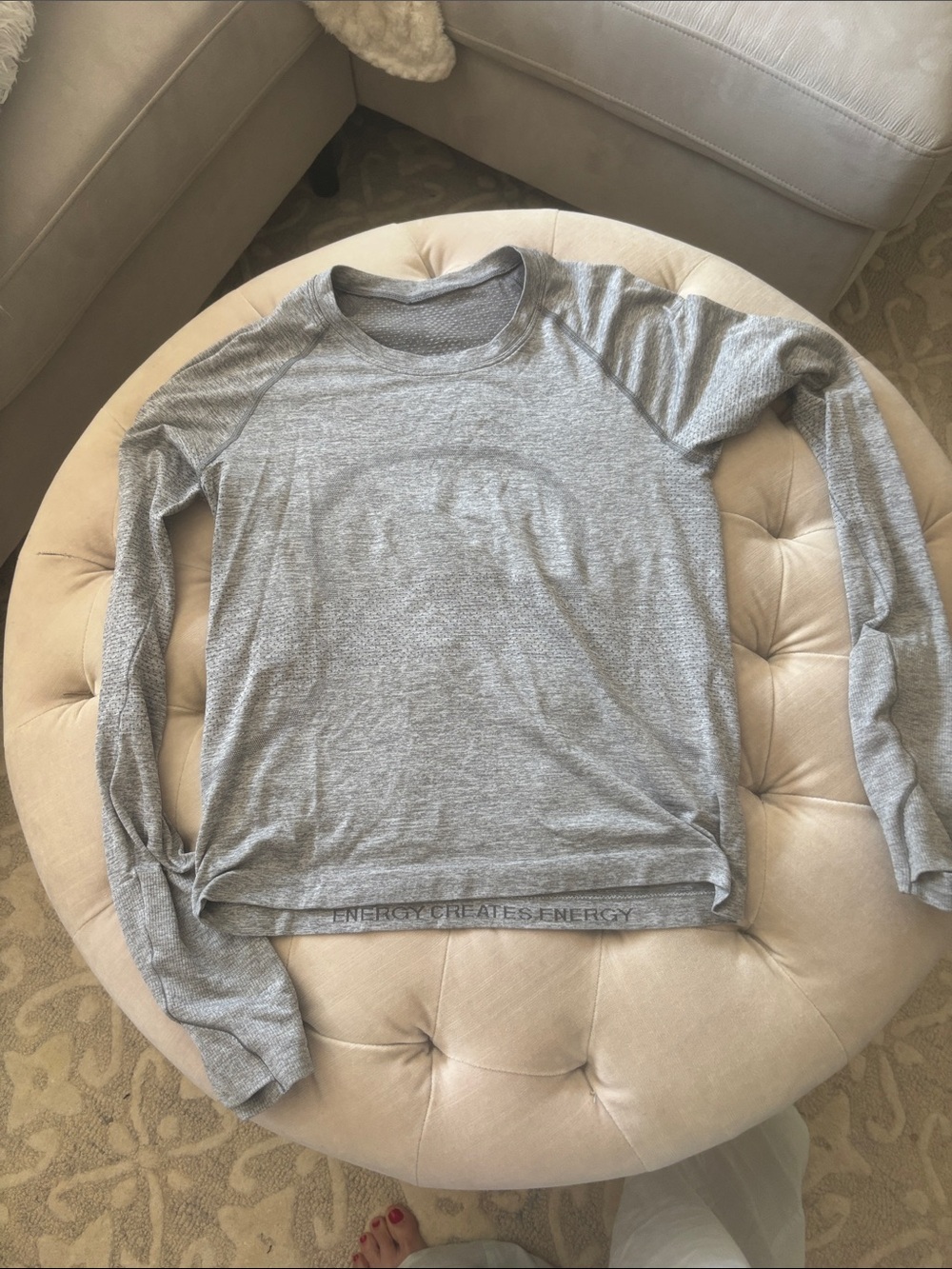 lululemon athletica Gray Long-Sleeve Athletic Tee